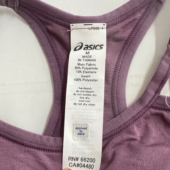 New ASICS Studio Curve Seamless Sports Bra Lilac Women's SIZE M - Picture 4 of 5
